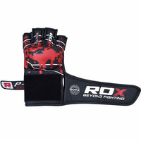 RDX Gym Grappling Blood Double Strap Handschuh Fitness