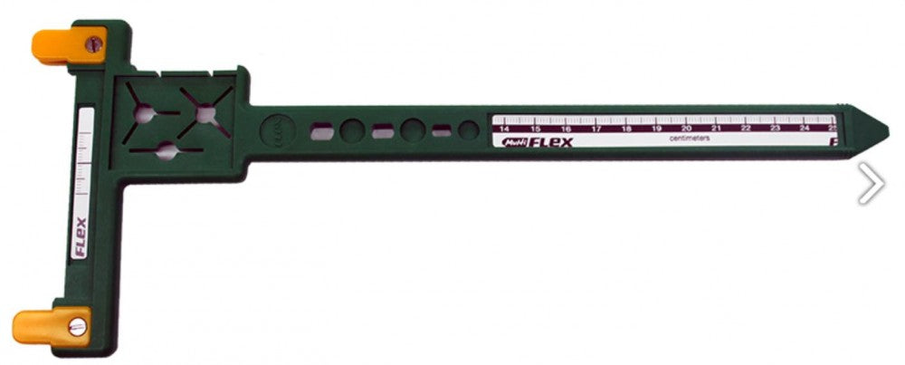 Strumento multiflex verde per tiro con l'arco, righello per corde, correttore