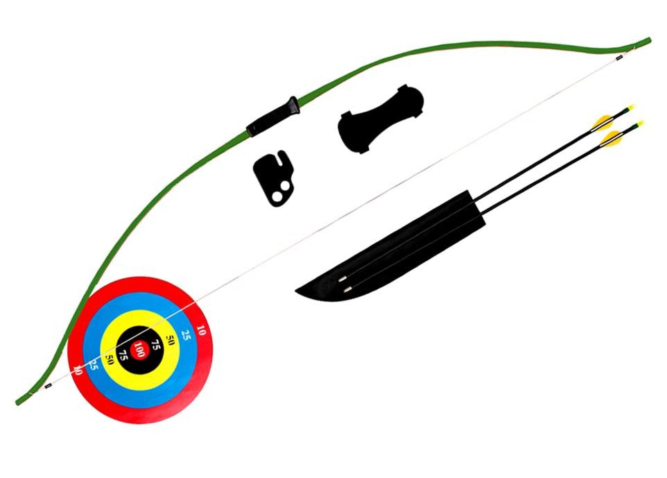 BEAR, arco sportivo per bambini Titan 12 anni con frecce, arco faretra e freccia 152 cm