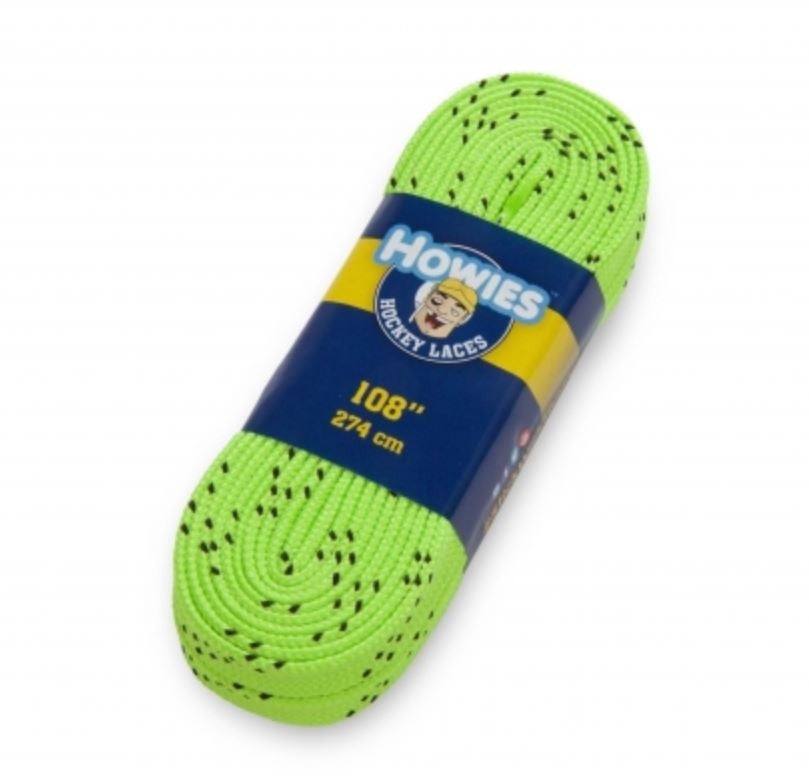 HHowies colored Wax Molded Tip laces shoelaces lime 