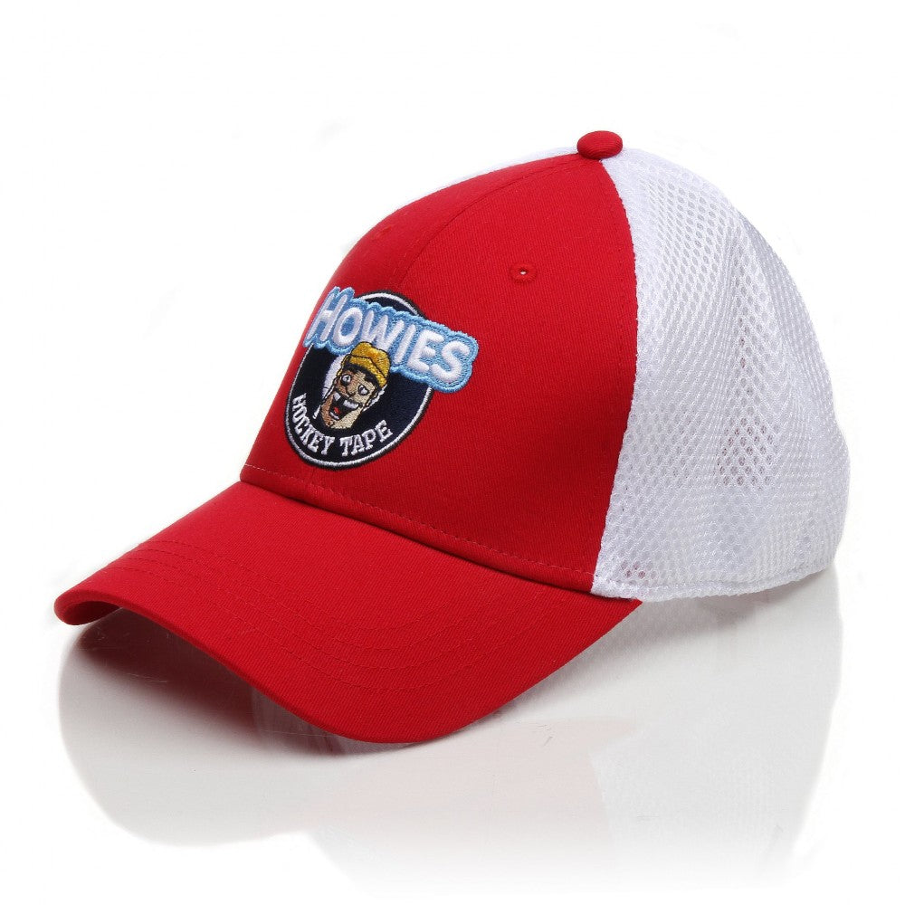Cappellino da camionista Howies Hockey Lid Flex-Fit rosso 