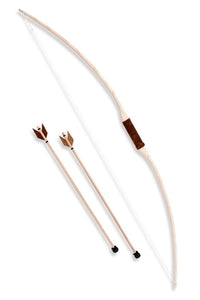 Arco e freccia con 2 frecce imbottite e cinturino in pelle 101cm