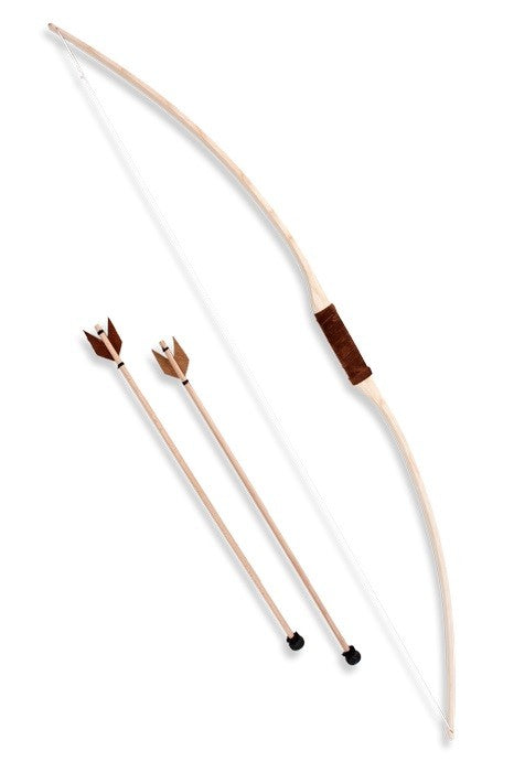 Arco e freccia con 2 frecce imbottite e cinturino in pelle 101cm