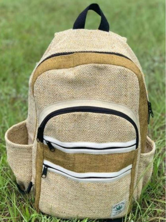 Backpack made of hemp, handmade by cultbagz premium Nepal